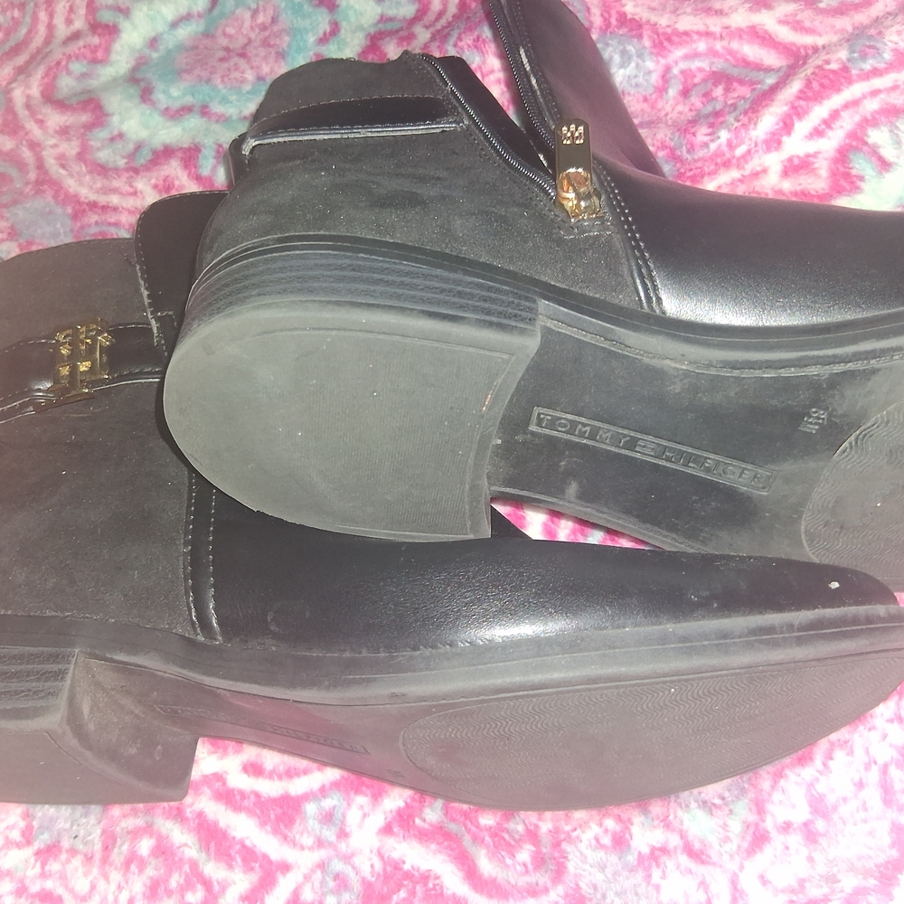 Tommy Hilfiger Black Ankle Boots